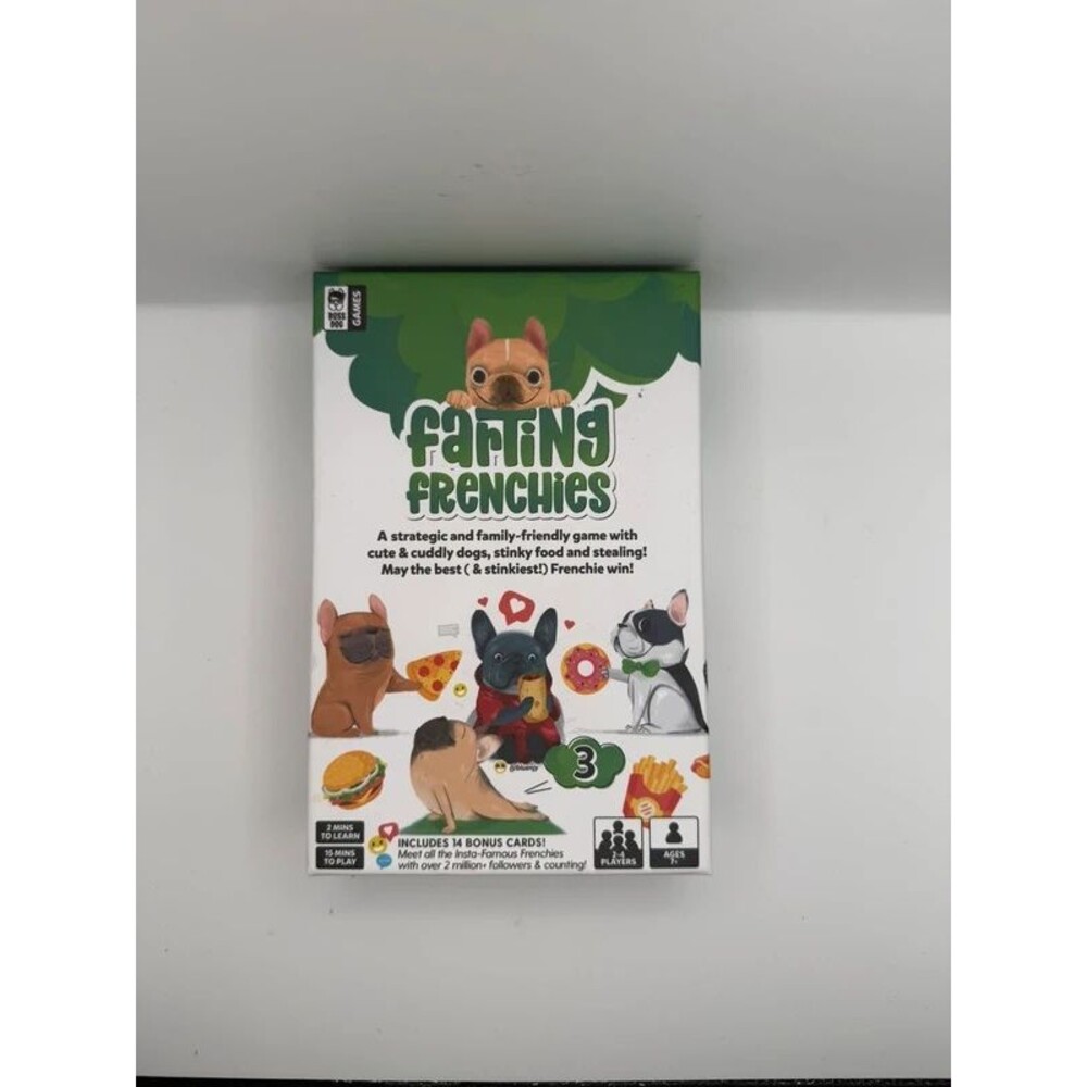 Farting Frenchies Card Game by Boss Dog Games Complete Set with 14 Bonus Cards